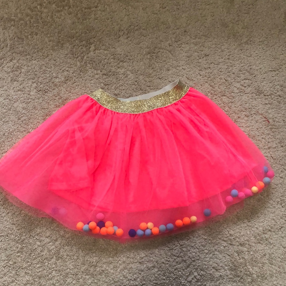 Pink Tutu With Pompoms